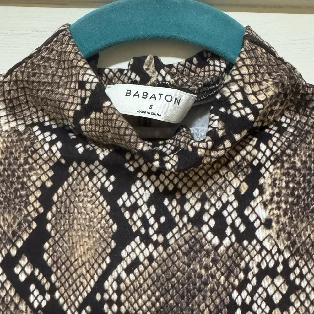 Babaton Python Print Turtleneck - Picture 2 of 3